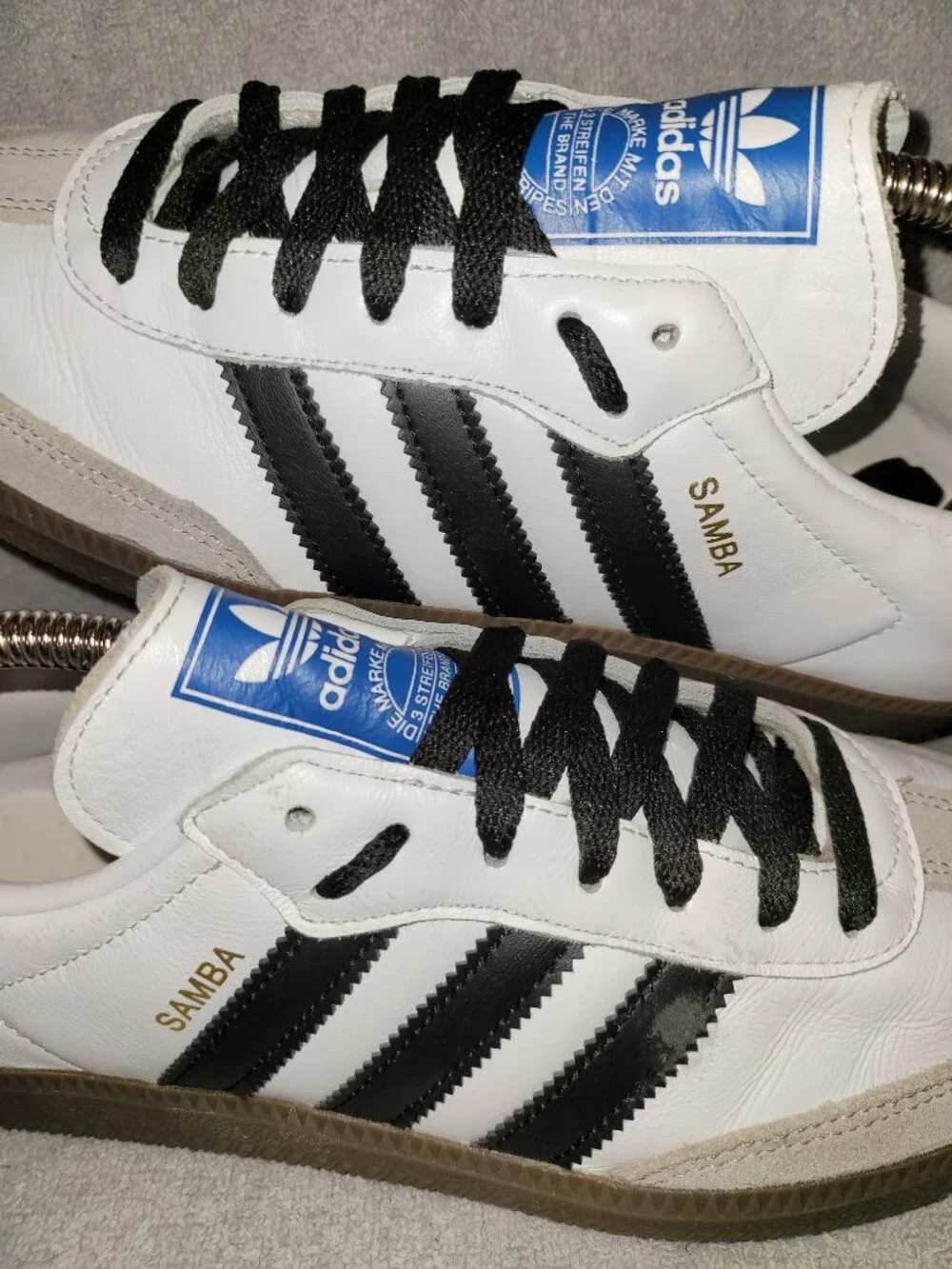 Adidas Samba OG Women's Size 9.5 White Black Brown Gum Sneakers IG9030 (#1019)